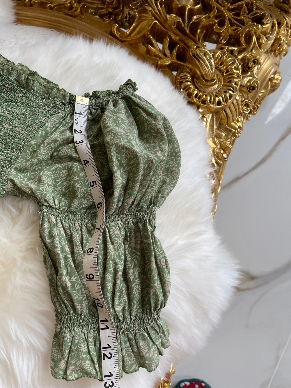 Doen Olive Green Floral Maxi Dress - Picture 6 of 10